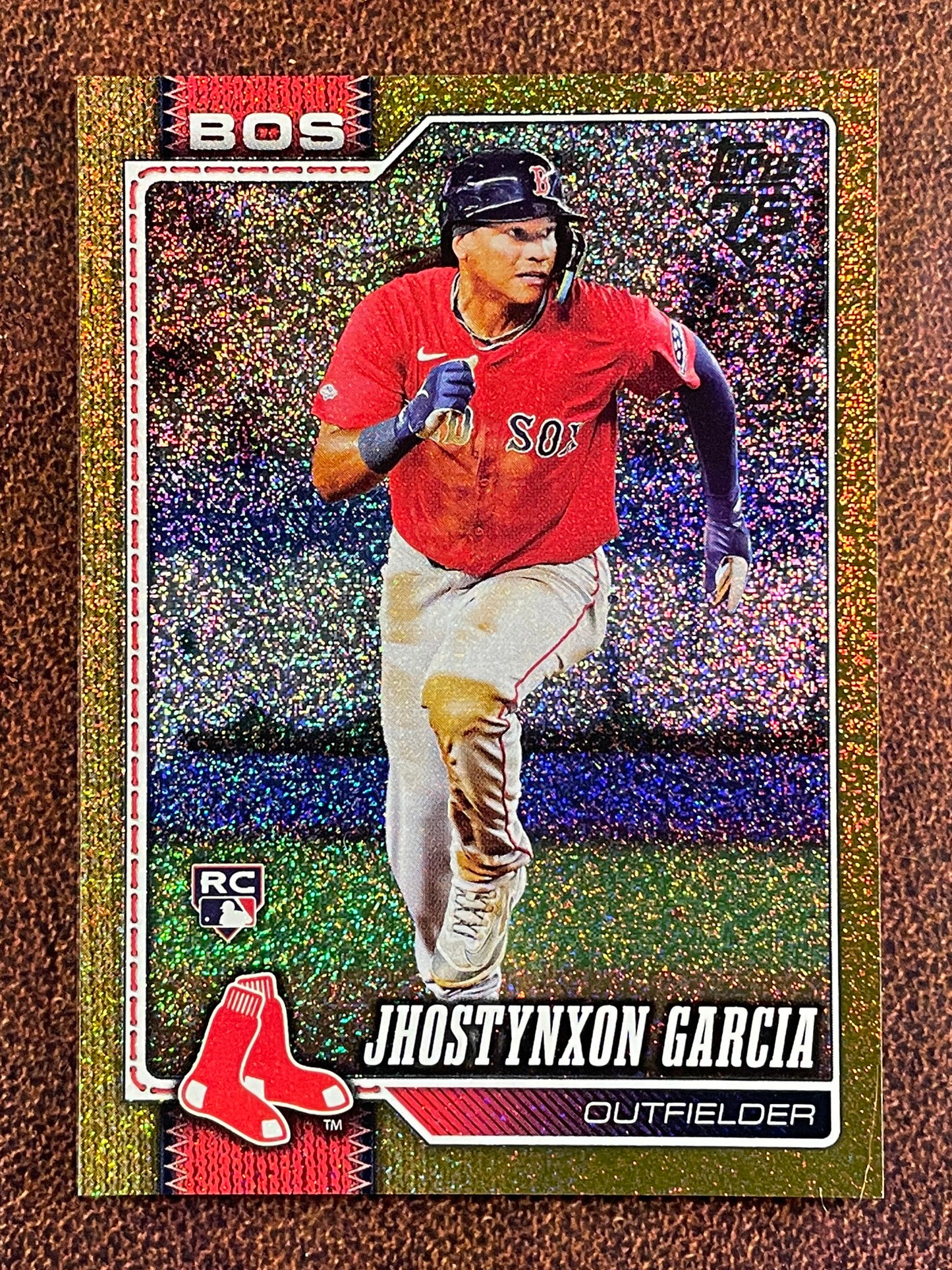 Jhostynxon Garcia - 2026 Topps Series 1 - GOLD Rookie Sandglitter /50 - Red Sox
