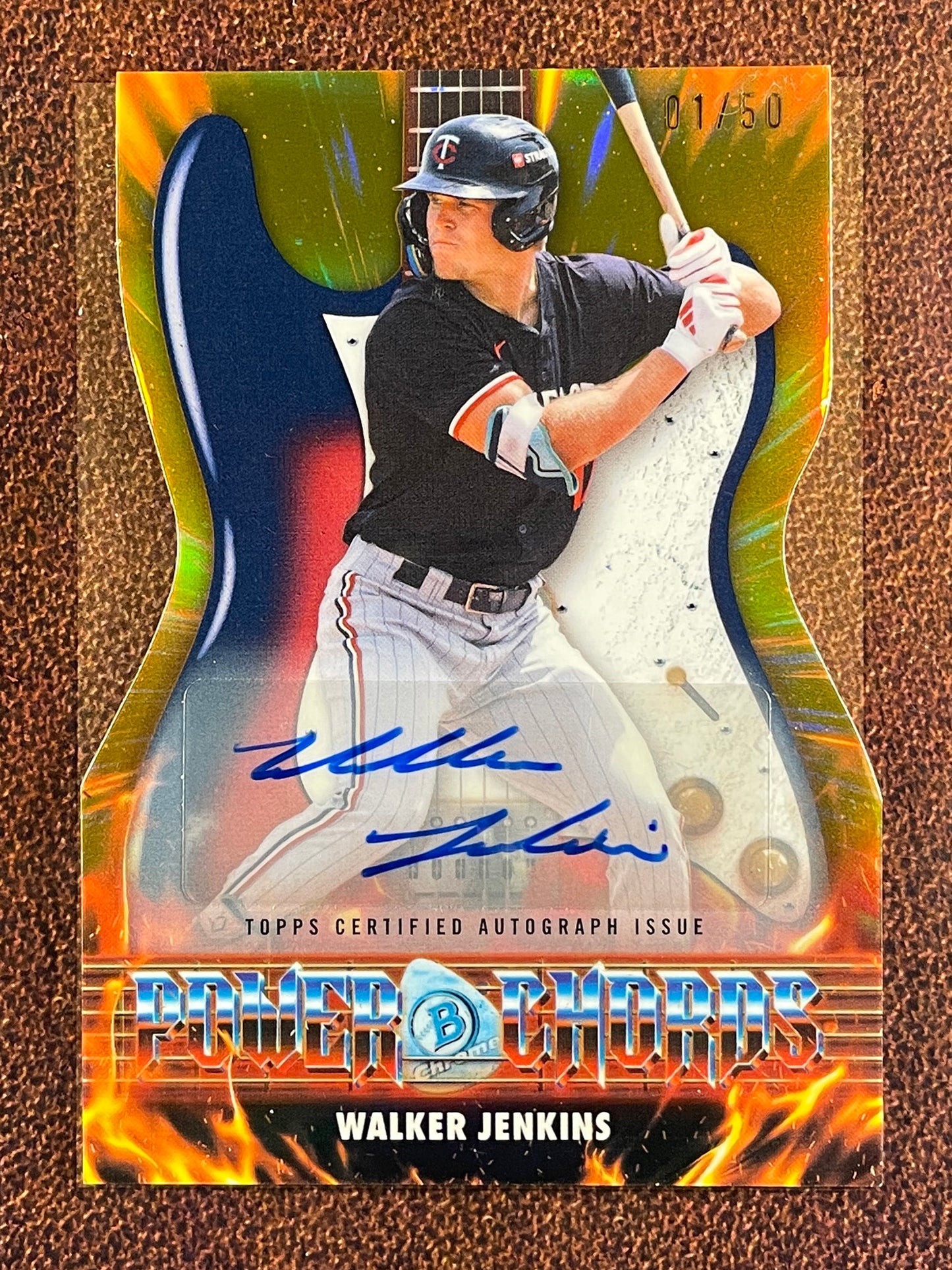 Walker Jenkins - 2026 Bowman - GOLD Electric Sluggers AUTO 01/50 - Twins