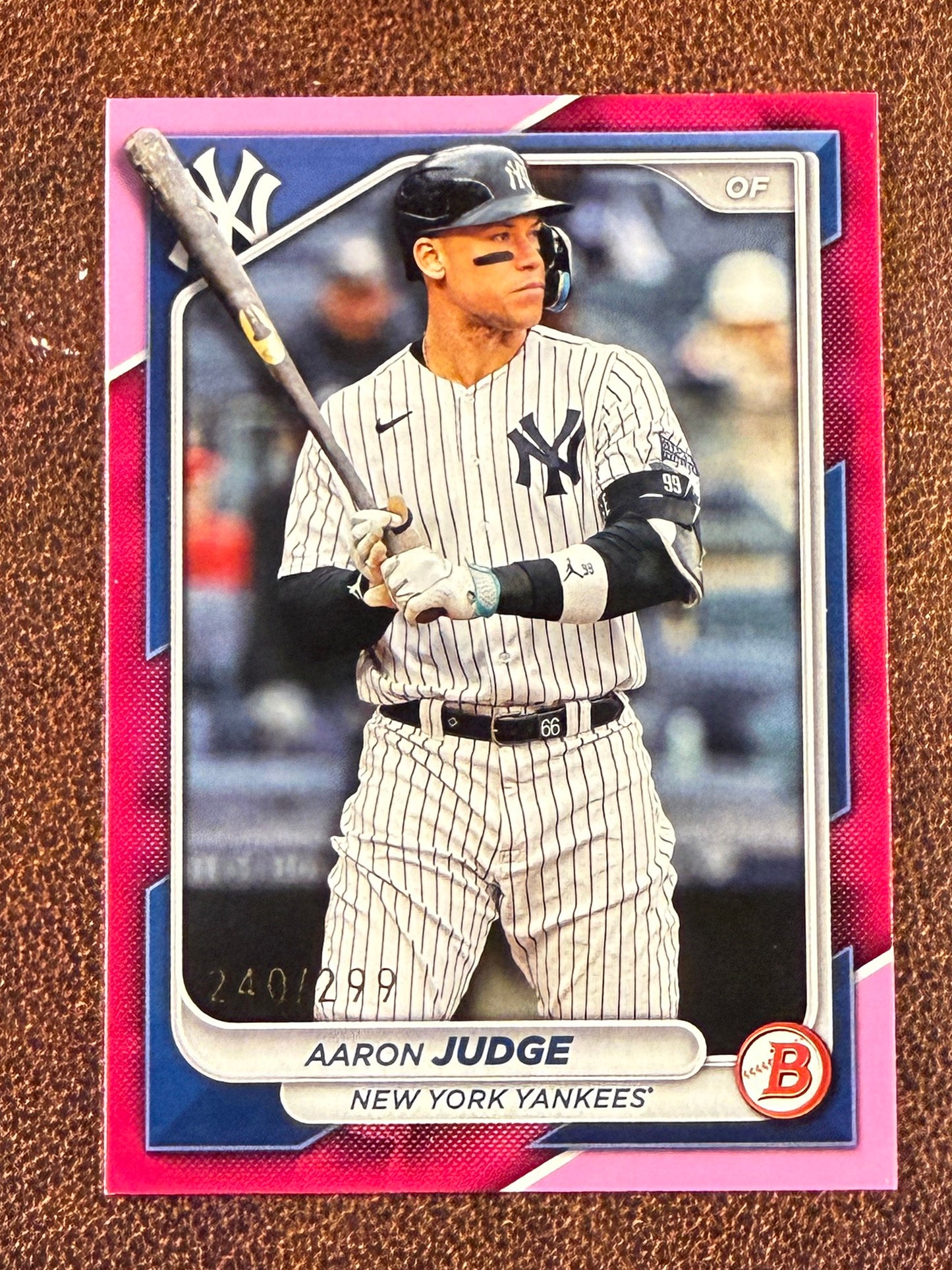 Aaron Judge - 2024 Bowman - FUSCHIA Paper /299 - Yankees