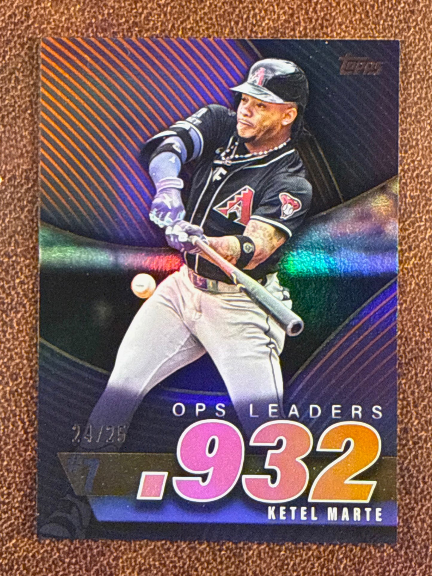 Ketel Marte - 2025 Topps Series 2 - ORANGE Ops Leaders /25 - Diamondbacks