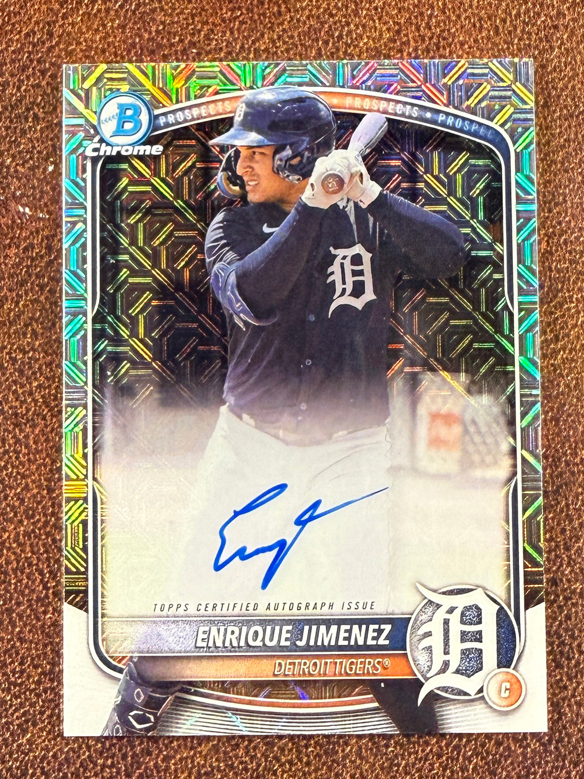 Enrique Jimenez - 2025 Bowman - MOJO AUTO - Tigers