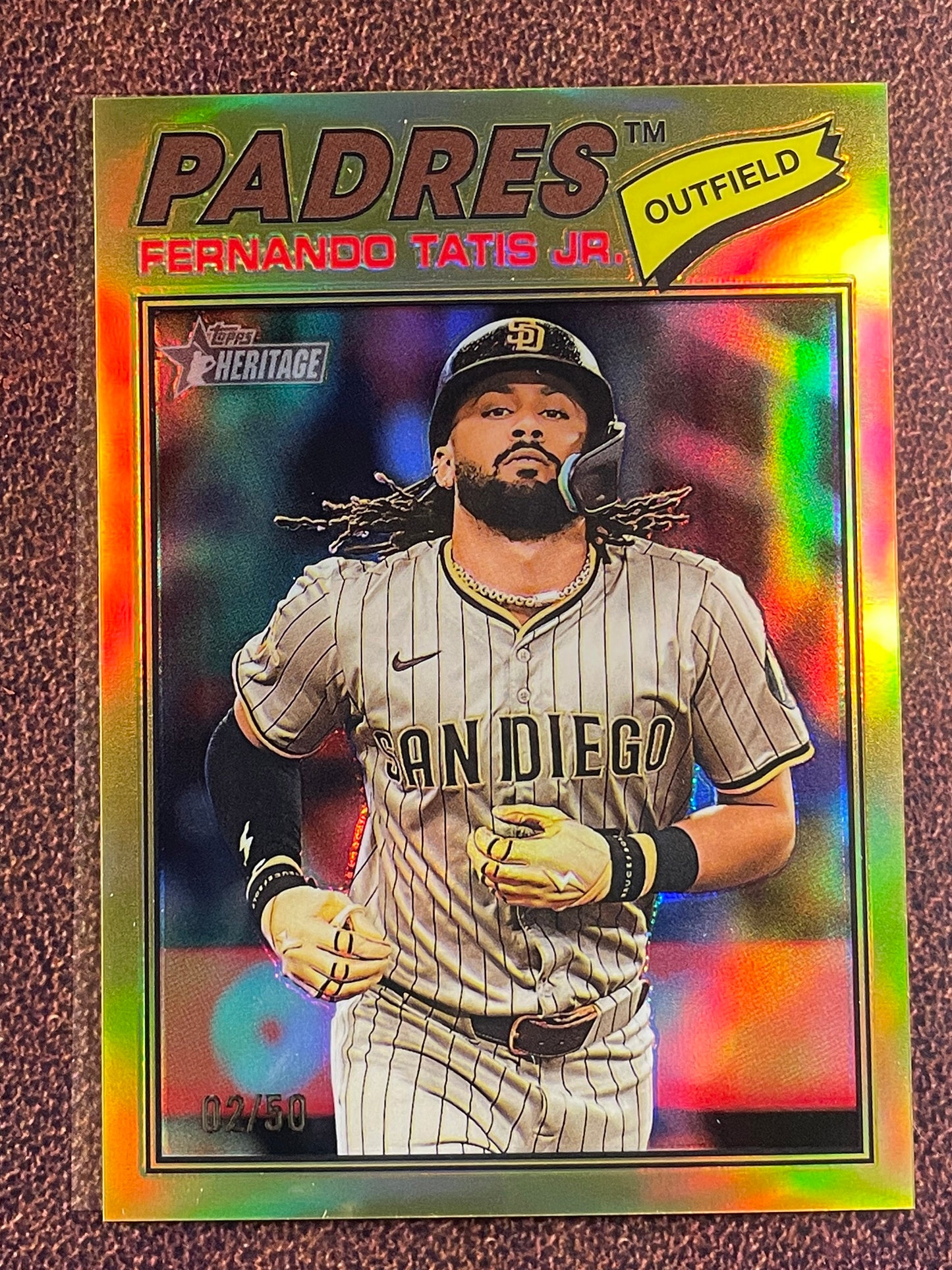 Fernando Tatis Jr - 2026 Topps Heritage - GOLD Refractor /50 - Padres