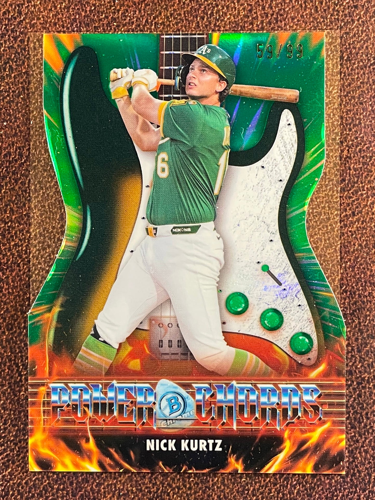 Nick Kurtz - 2026 Bowman - GREEN Power Chords /99 - Athletics