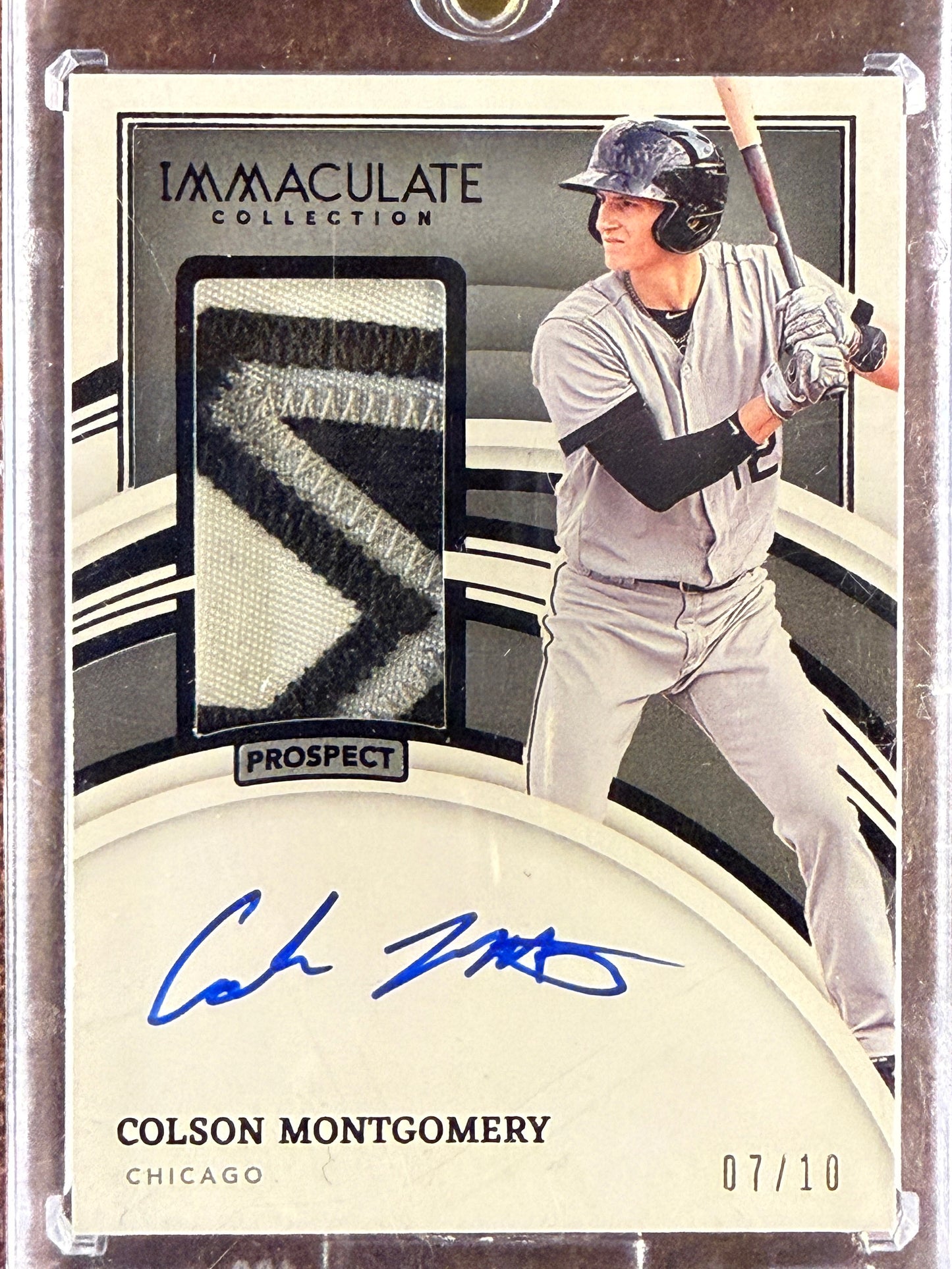 Colson Montgomery - 2022 Panini Immaculate - Patch AUTO /10 - White Sox
