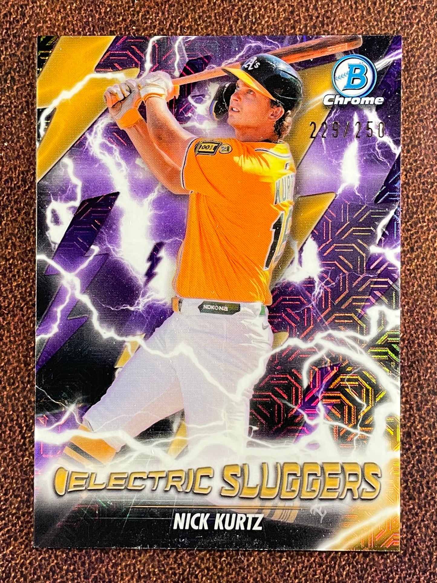 Nick Kurtz - 2026 Bowman - PURPLE Electric Sluggers /250 - Athletics