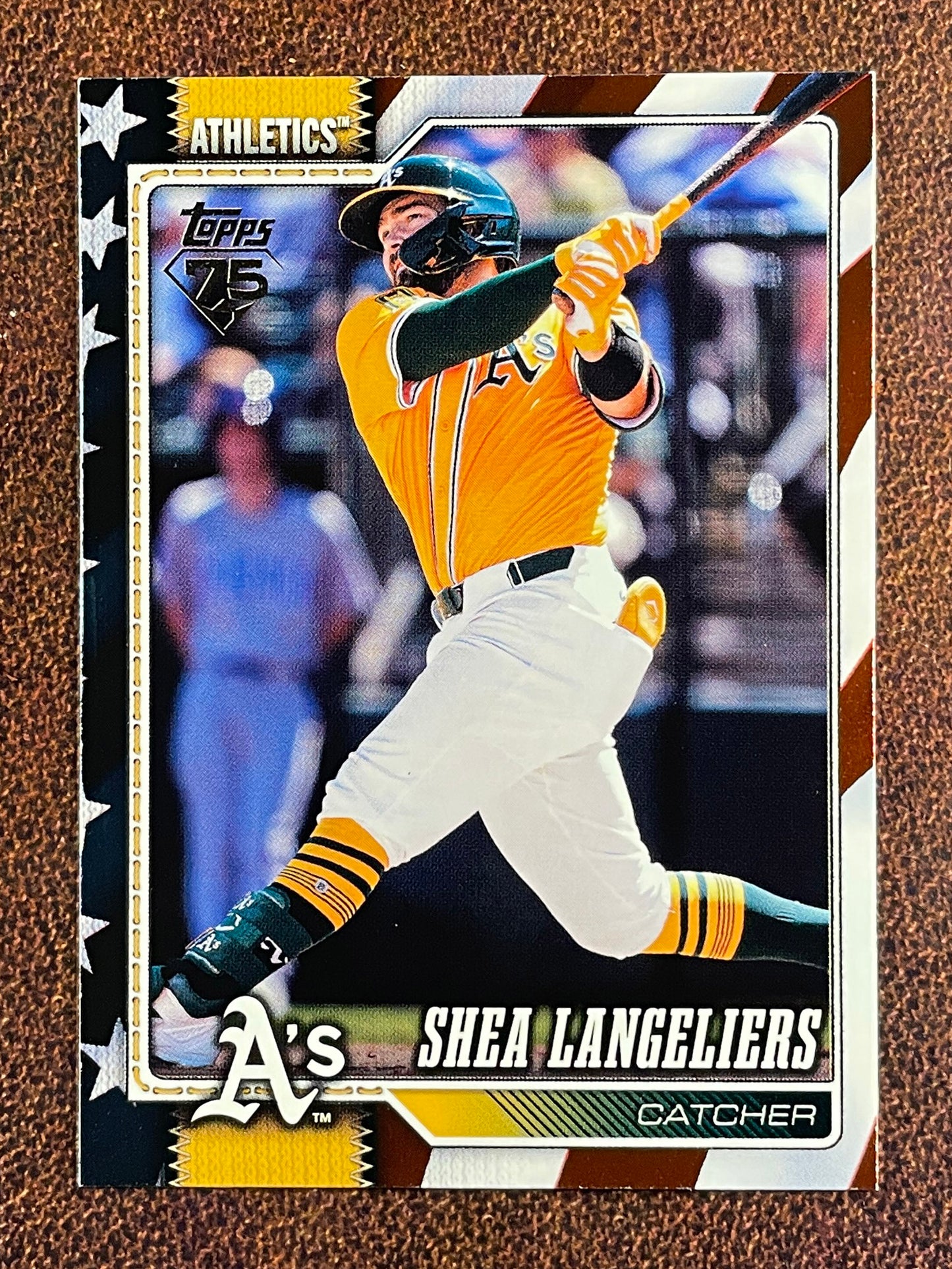 Shea Langeliers - 2026 Topps Series 1 - Independence Day /76 - Athletics