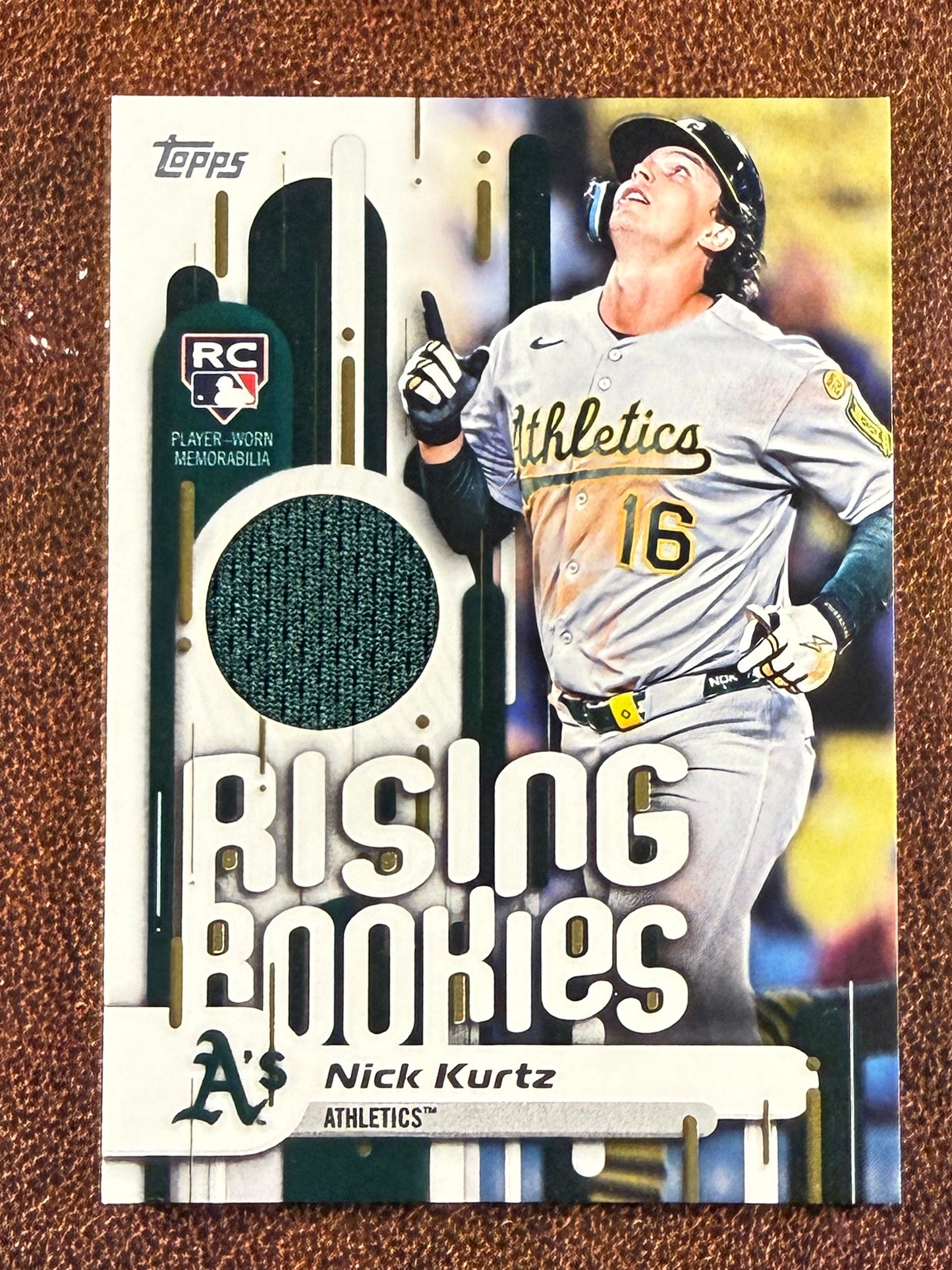 Nick Kurtz - 2025 Topps Update - Rising Rookies RELIC - Athletics