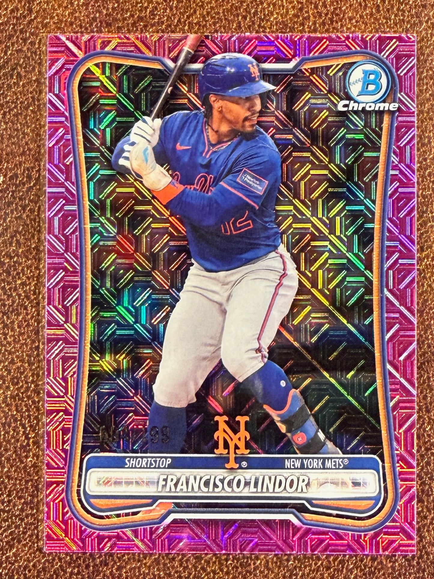 Francisco Lindor - 2026 Bowman - PINK Mojo /199 - Mets