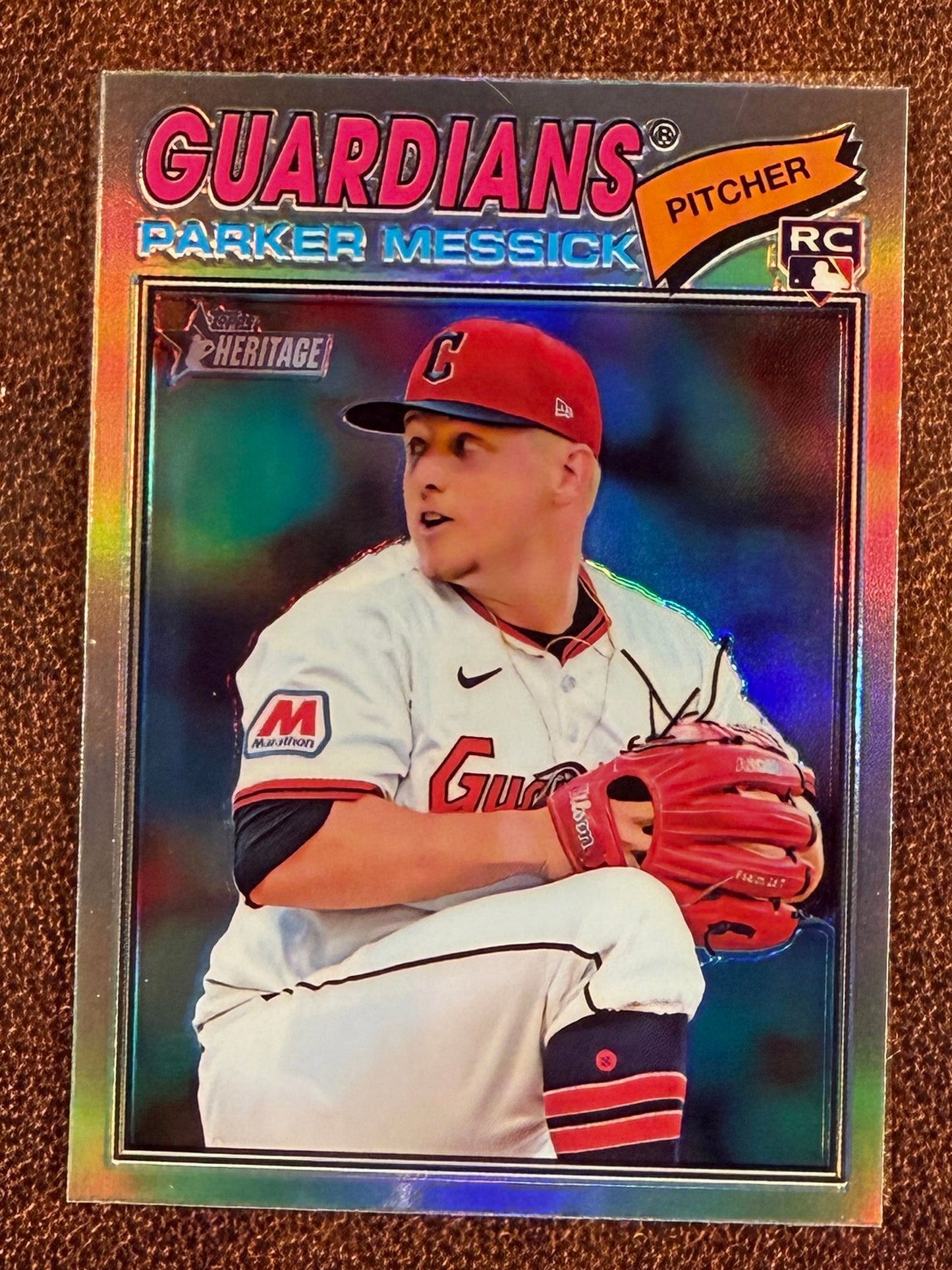 Parker Messick - 2026 Topps Heritage - Chrome Refractor - Guardians