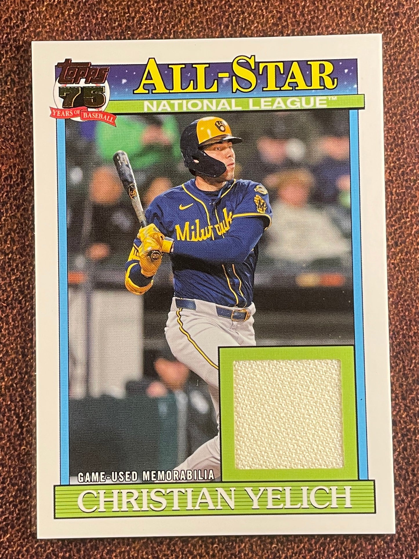 Christian Yelich - 2026 Topps Series 2 - 1991 All-Star RELIC - Brewers