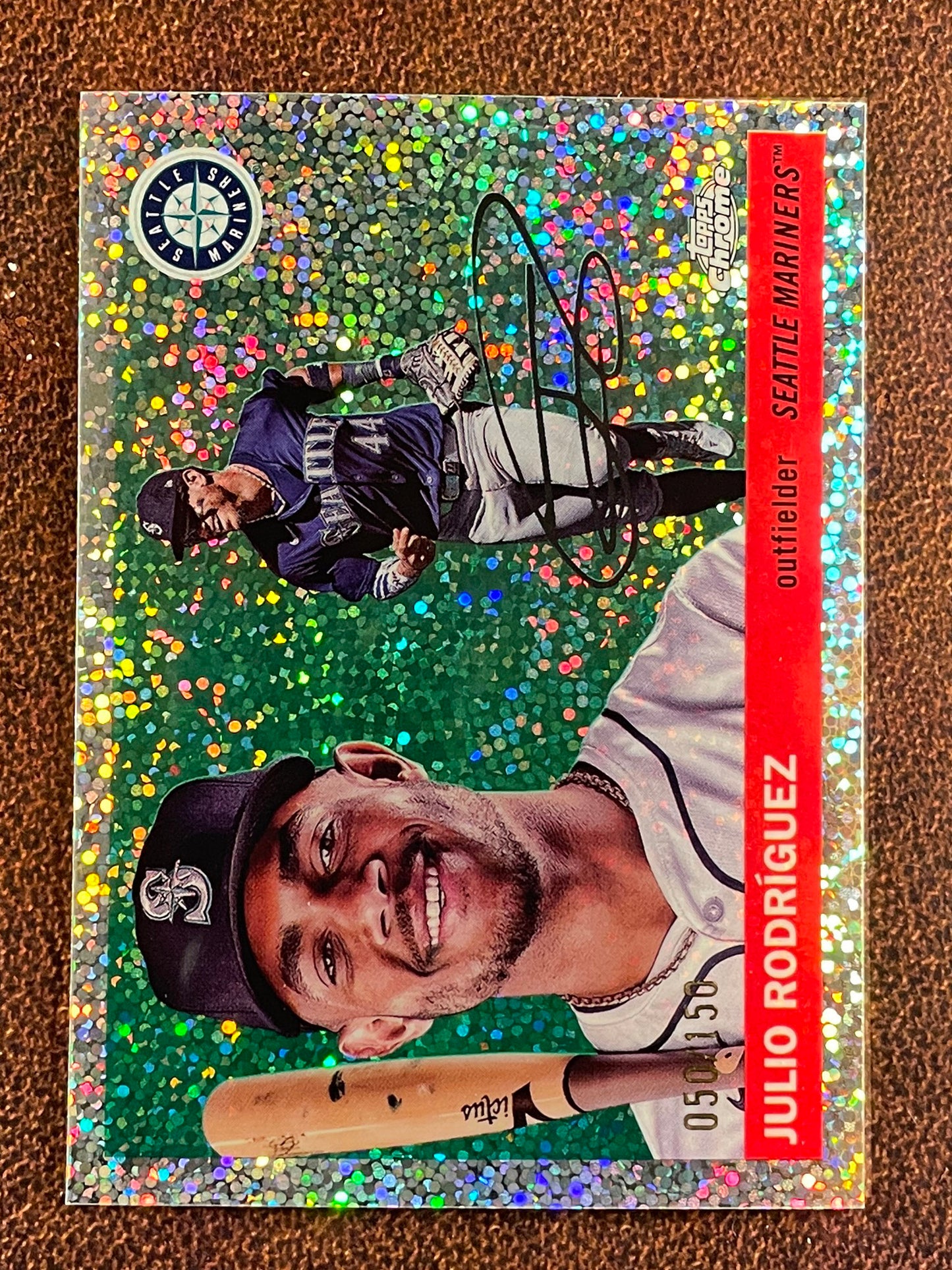 Julio Rodriguez - 2025 Topps Chrome Platinum - SPECKLE Refractor /150 - Mariners