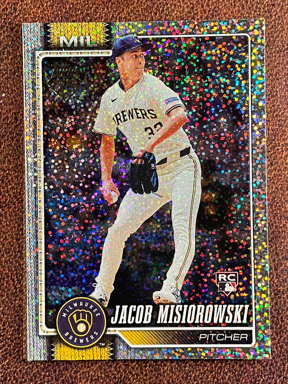 Jacob Misiorowski - 2026 Topps Series 1 - Confetti Parallel - Brewers