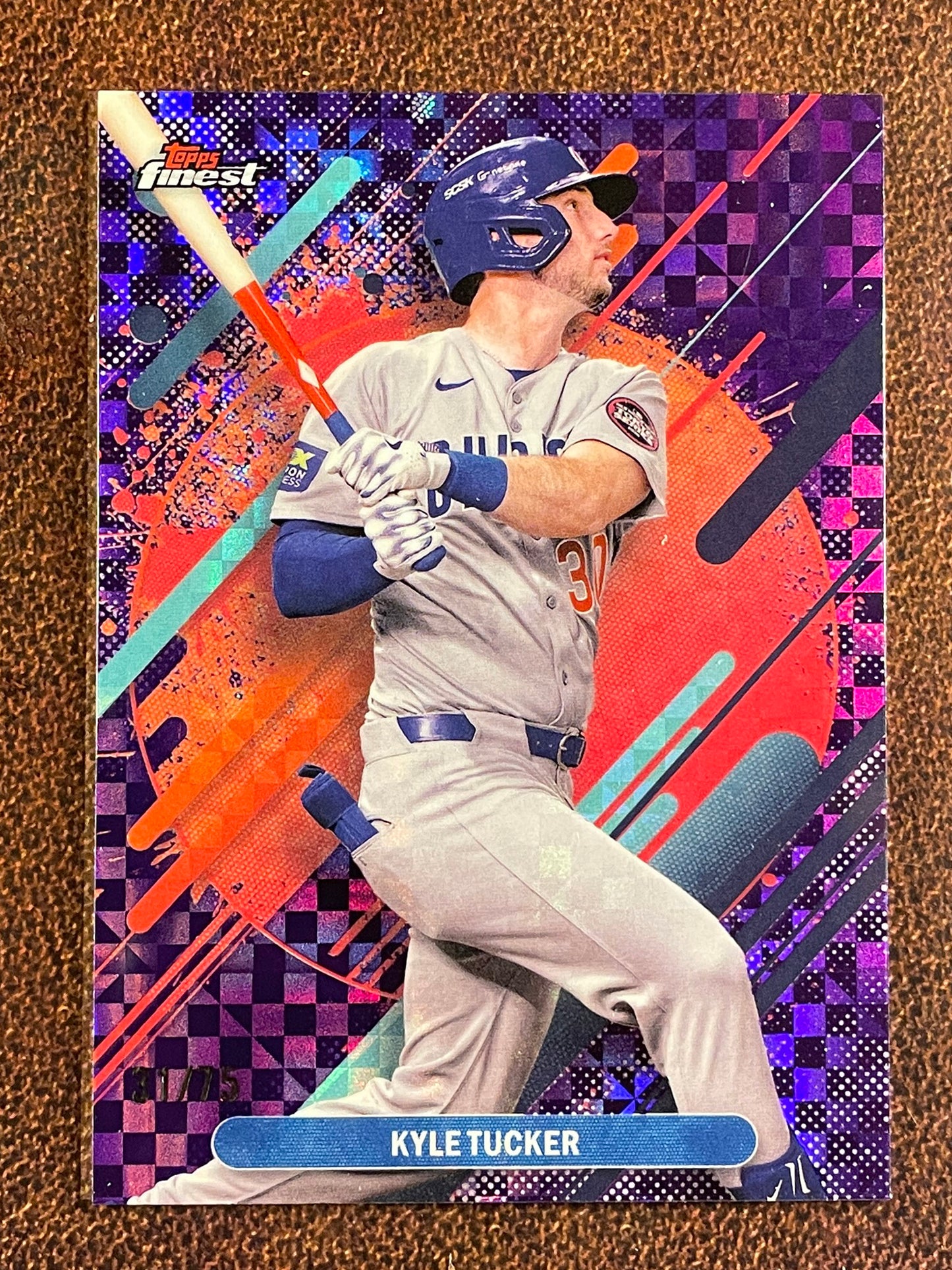 Kyle Tucker - 2025 Topps Finest - PURPLE Rare /75 - Cubs
