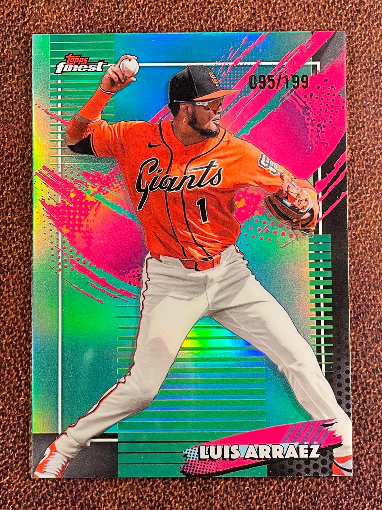 Luis Arraez - 2026 Topps Finest - AQUA Rare /199 - Giants