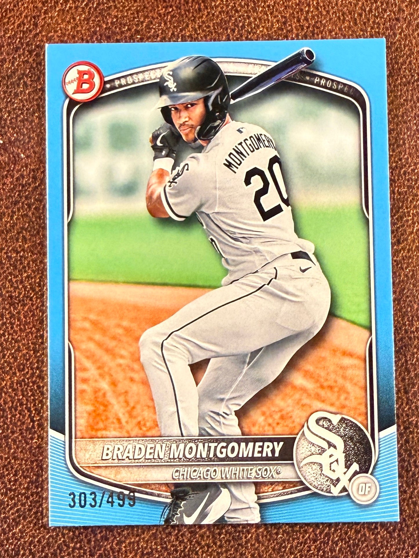 Braden Montgomery - 2025 Bowman - SKY BLUE Paper /499 - White Sox