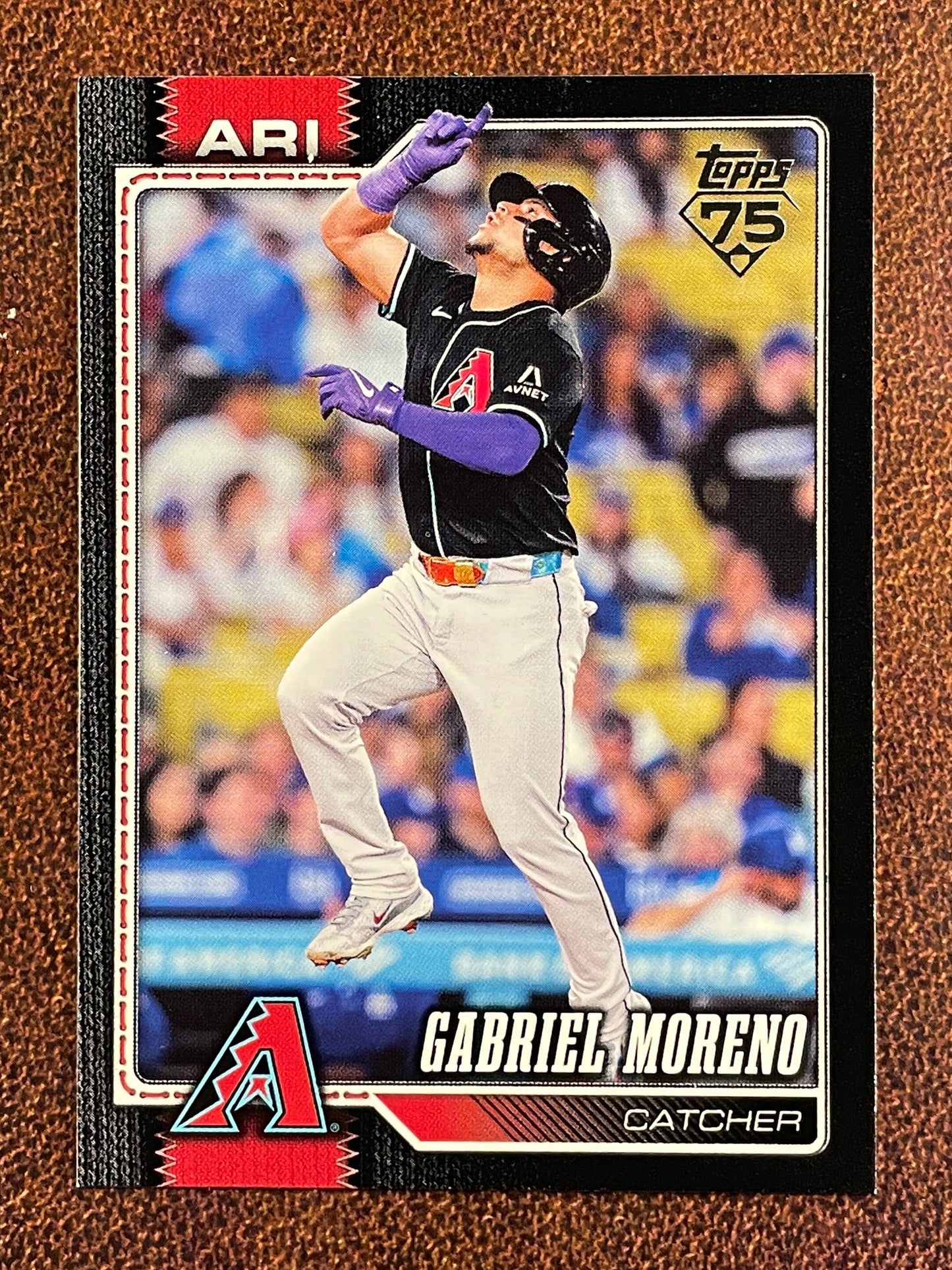 Gabriel Moreno - 2026 Topps Series 1 - BLACK Border /75 - Diamondbacks