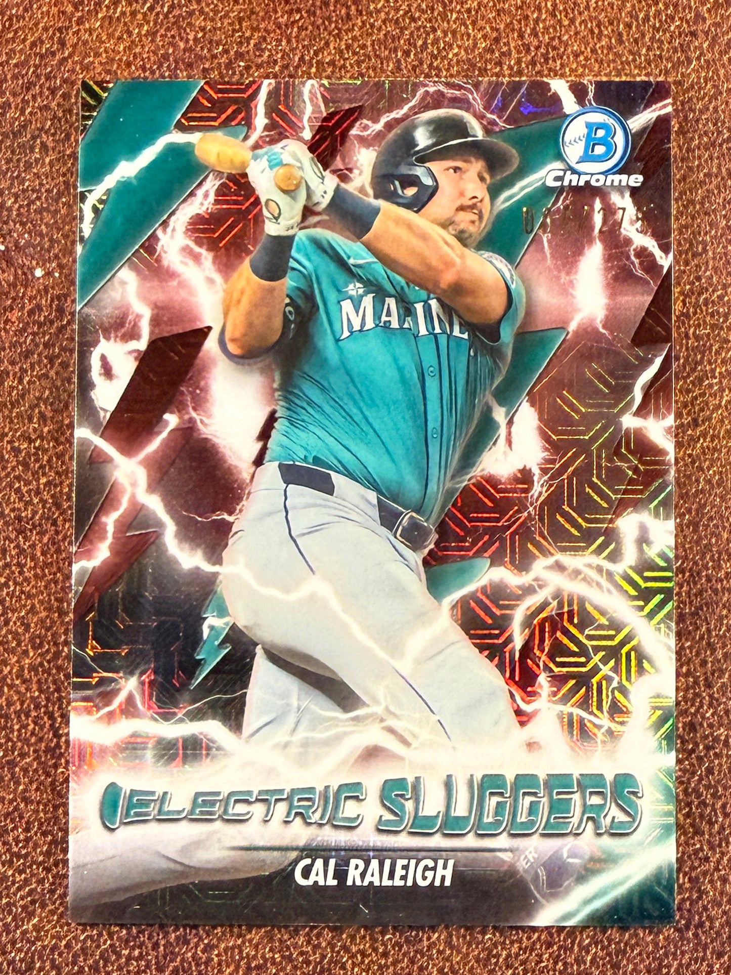 Cal Raleigh - 2026 Bowman - BURGUNDY Electric Sluggers /275 - Mariners