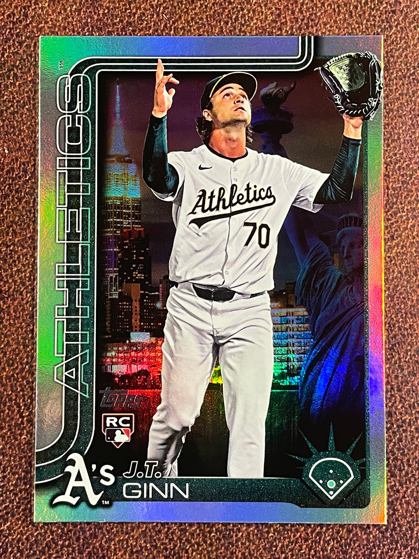 J.T. Ginn - 2025 Topps Series 2 - Big Apple Fanatics Fest Rookie - Athletics