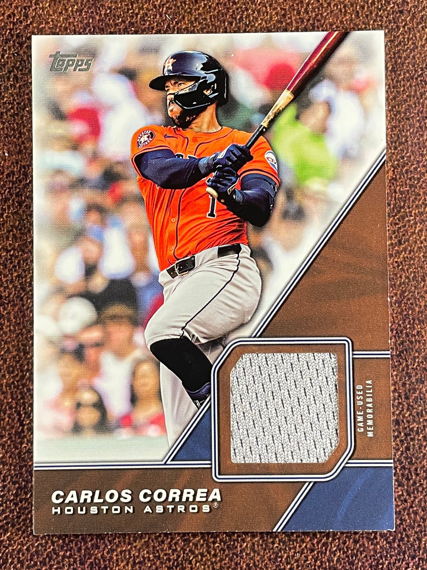 Carlos Correa - 2026 Topps Series 1 - Major League Material RELIC (*Edge Whiting*) - Astros