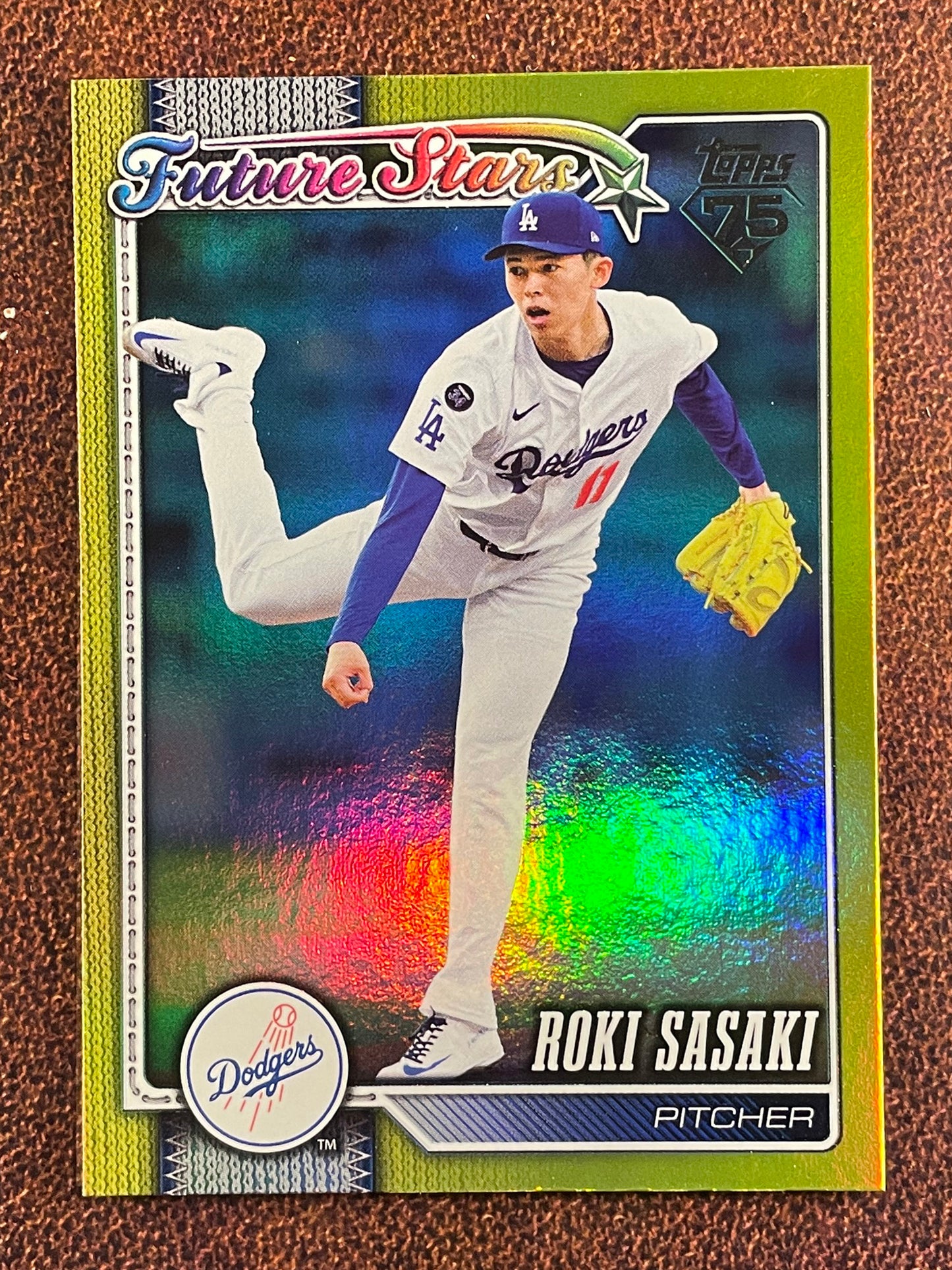 Roki Sasaki - 2026 Topps Series 1 - YELLOW Rainbow Foil /399 - Dodgers