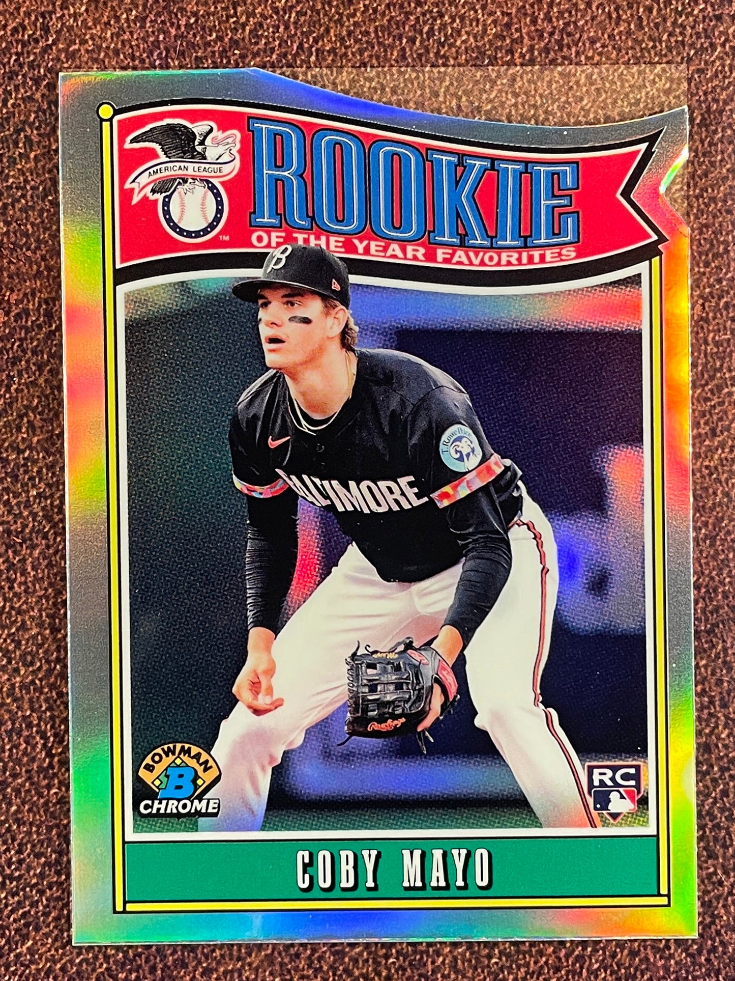 Coby Mayo - 2025 Bowman Chrome - Rookie of the Year Favorites - Orioles