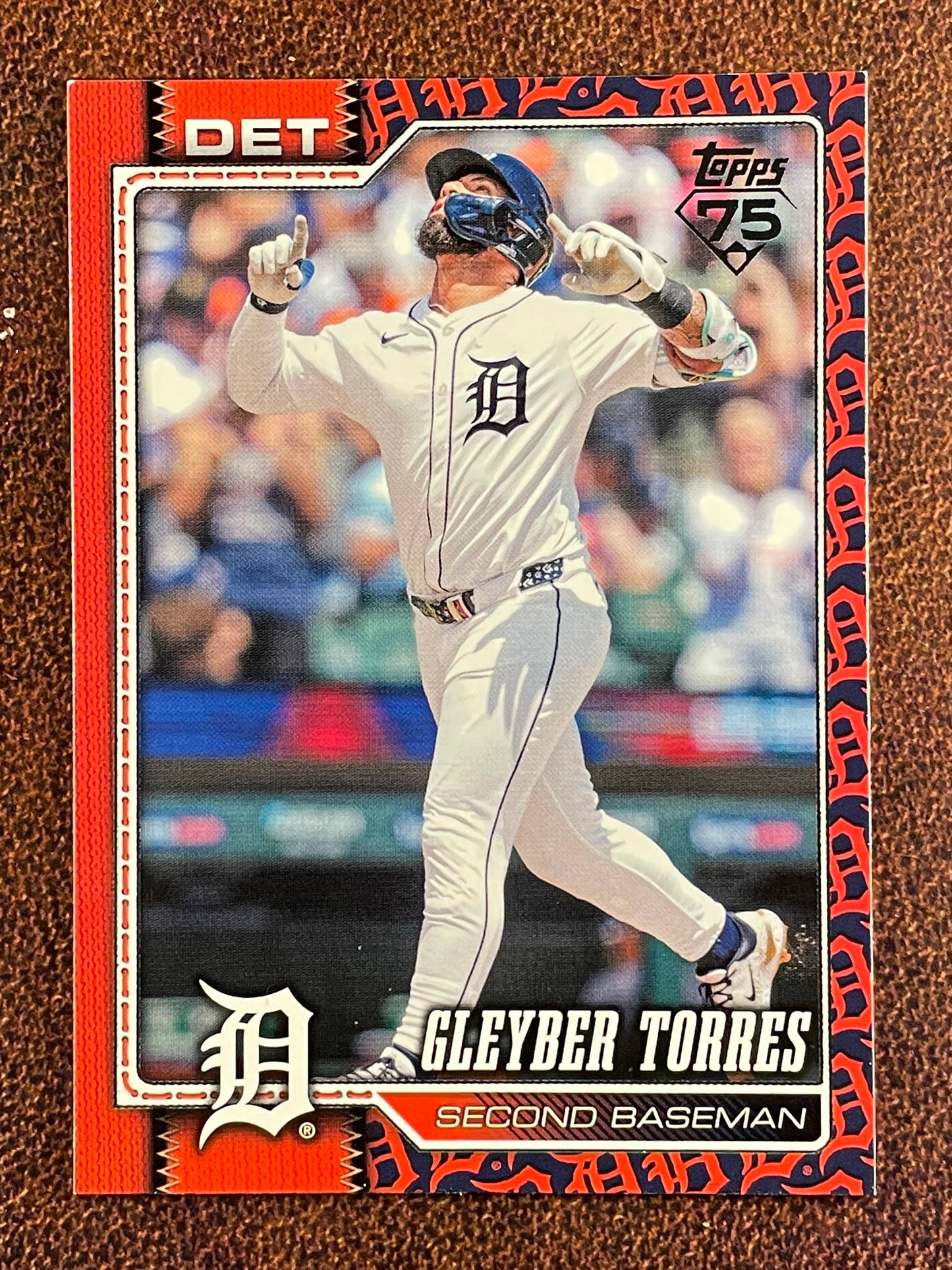 Gleyber Torres - 2026 Topps Series 2 - Team Border (*Top Left Corner Whiting*) - Tigers
