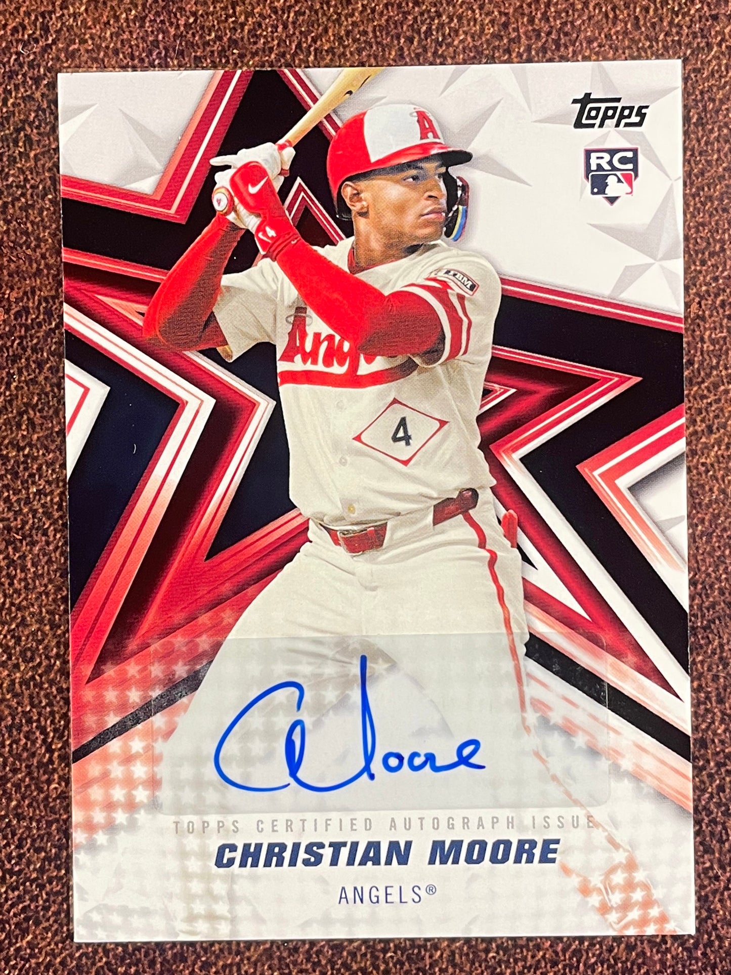 Christian Moore - 2026 Topps Series 2 - Rookie Baseball Stars AUTO - Angels