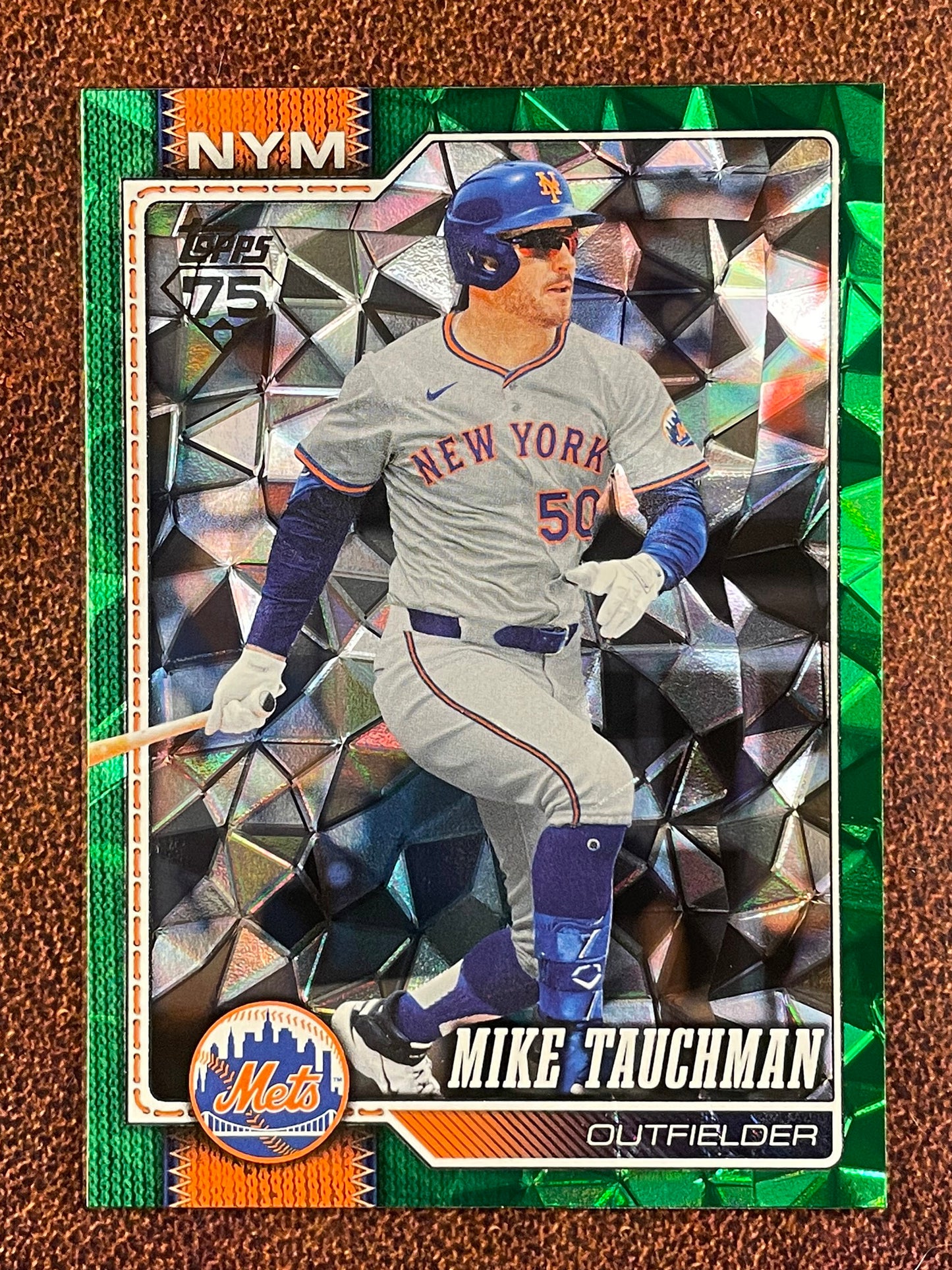 Mike Tauchman - 2026 Topps Series 2 - GREEN Diamante /99 - Mets