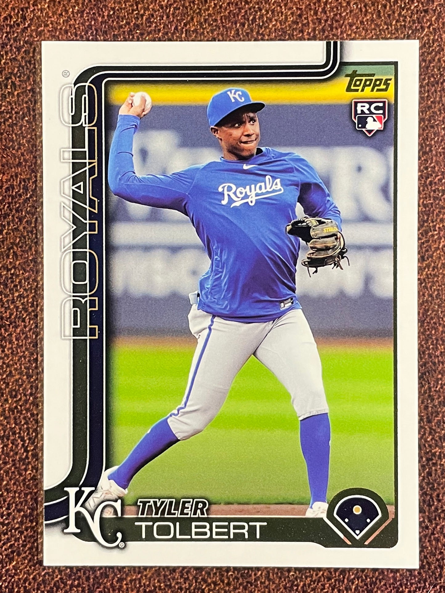 Tyler Tolbert - 2025 Topps Update - Rookie Golden Mirror SSP - Royals