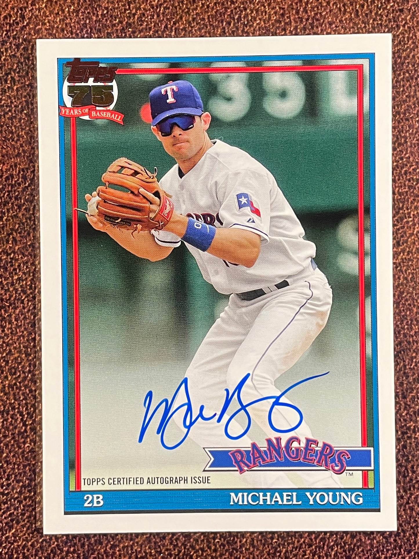 Michael Young - 2026 Topps Series 2 - 1991 AUTO - Rangers