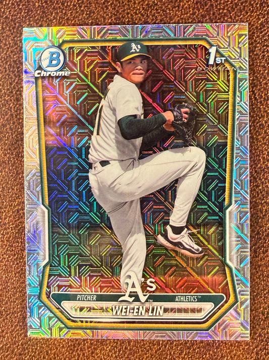 Wei En Lin - 2026 Bowman - 1st MOJO Refractor - Athletics