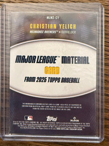 Christian Yelich - 2025 Topps Series 2 - MLM Relic - Milwaukee Brewers