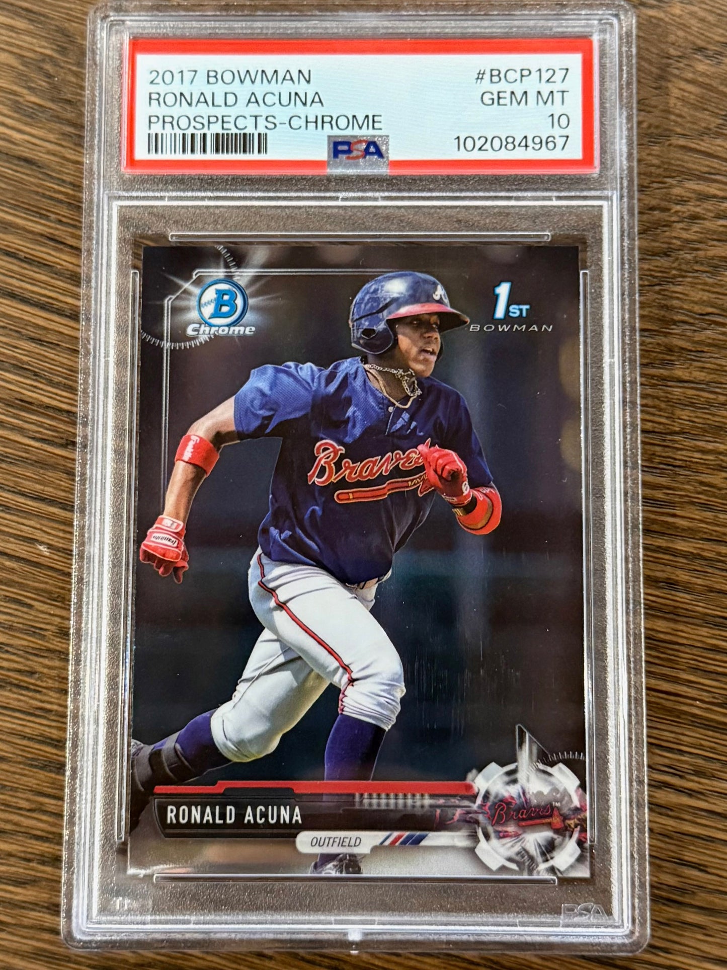 Ronald Acuna - 2017 Topps Holiday Bowman - - Atlanta Braves