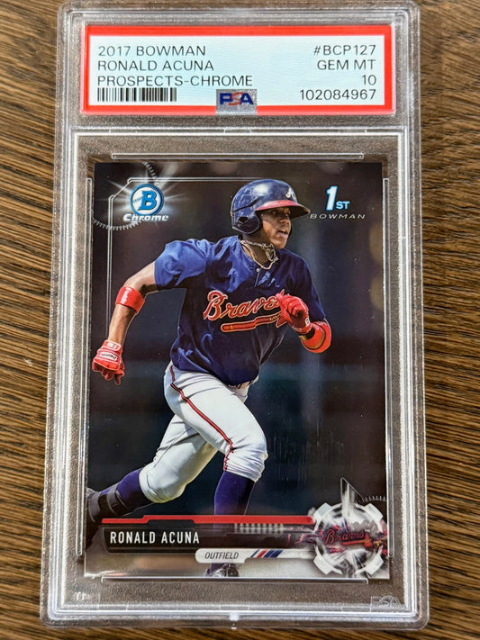 Ronald Acuna - 2017 Topps Holiday Bowman - - Atlanta Braves