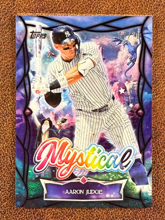 Aaron Judge - 2025 Topps Update - Mystical BLACK /10 - Yankees
