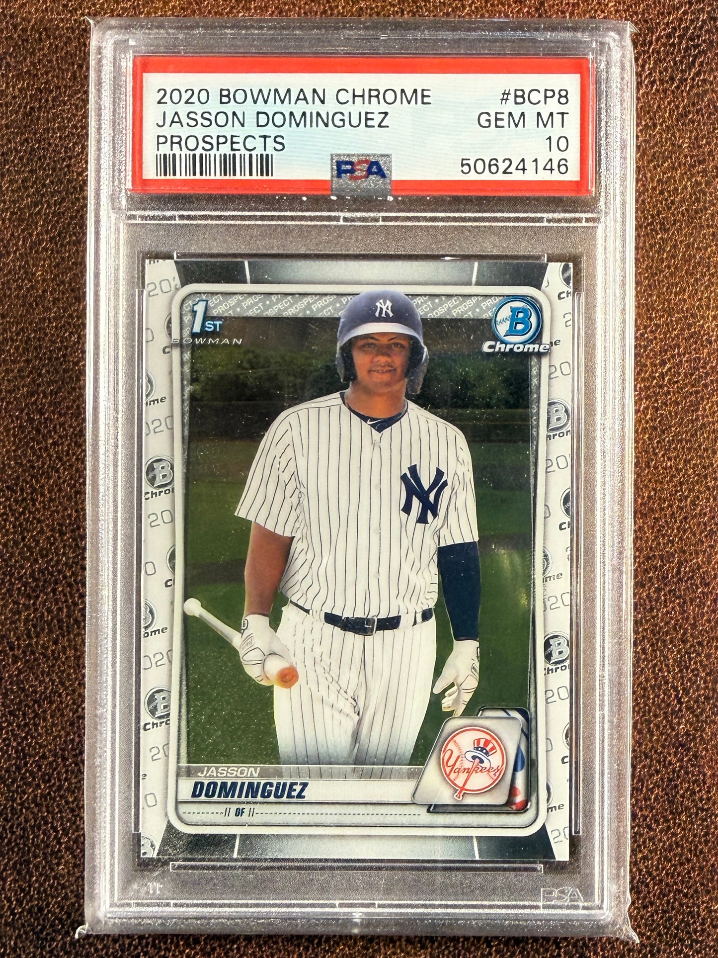Jasson Dominguez - 2020 Bowman Chrome - 1st Bowman (PSA 10) - Yankees