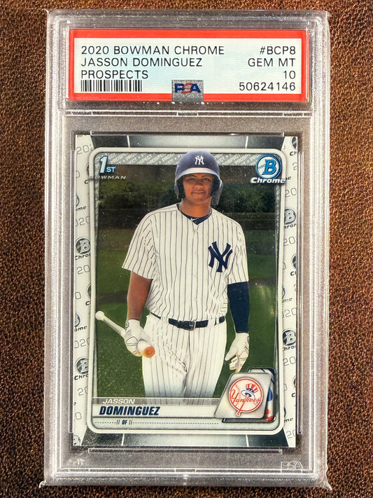 Jasson Dominguez - 2020 Bowman Chrome - 1st Bowman (PSA 10) - Yankees