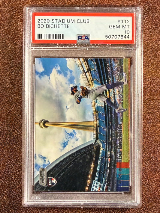 Bo Bichette - 2020 Topps Stadium Club - Rookie Card #112 (PSA 10) - Blue Jays