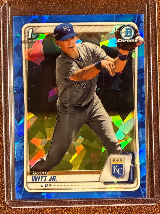 Bobby Witt Jr. - 2020 Bowman Chrome Sapphire - 1st Bowman - Royals