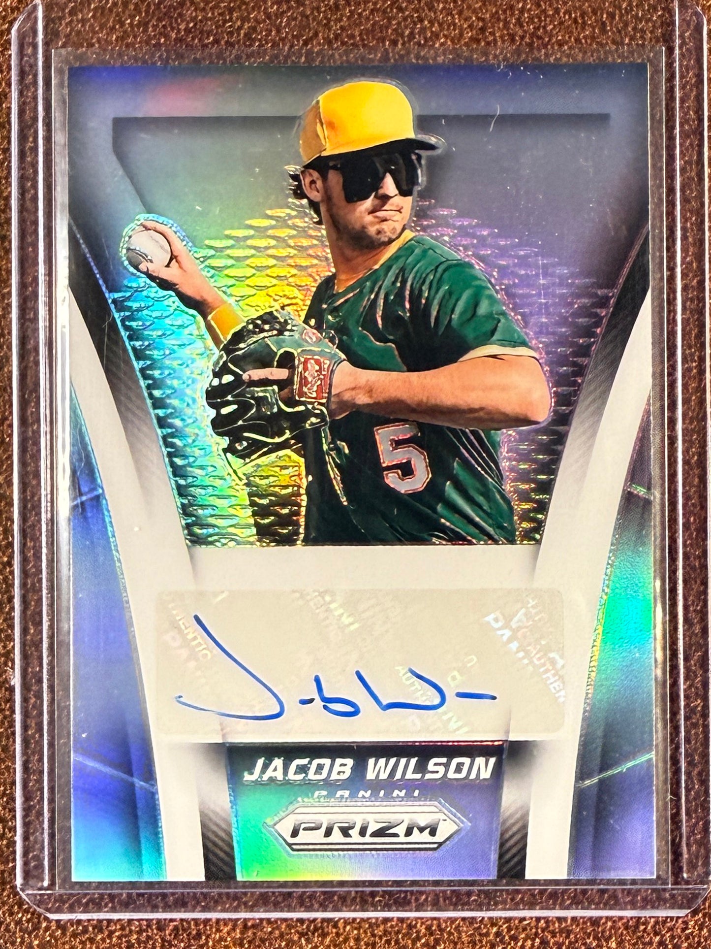 Jacob Wilson - 2025 Panini Prizm - Throwback Signatures AUTO - Athletics