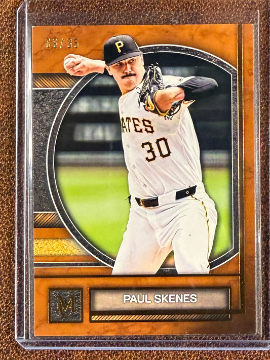 Paul Skenes - 2025 Topps Museum Collection - Bronze /35 - Pirates