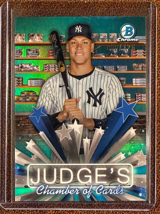Aaron Judge - 2025 Bowman Chrome - AQUA Hobby Stars /125 - Yankees