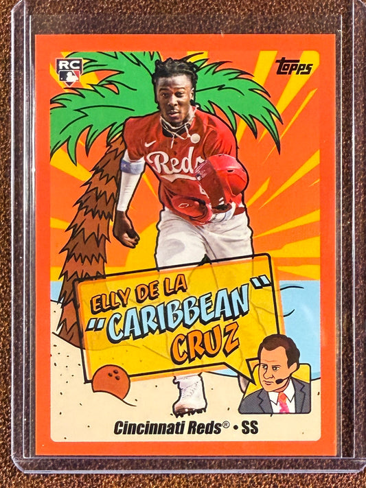 Elly De La Cruz - 2024 Topps X Berman - Rookie Illustrious Nickname Variation - Reds