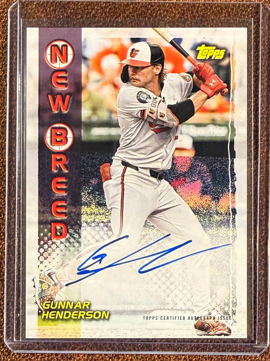 Gunnar Henderson - 2024 Topps Archives - New Breed AUTO - Orioles