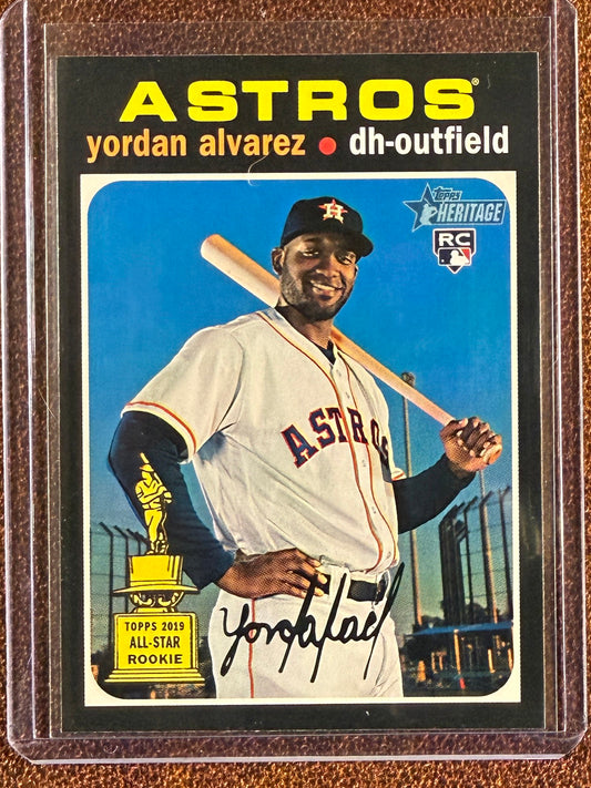 Yordan Alvarez - 2020 Topps Heritage - Rookie Action Variation - Astros