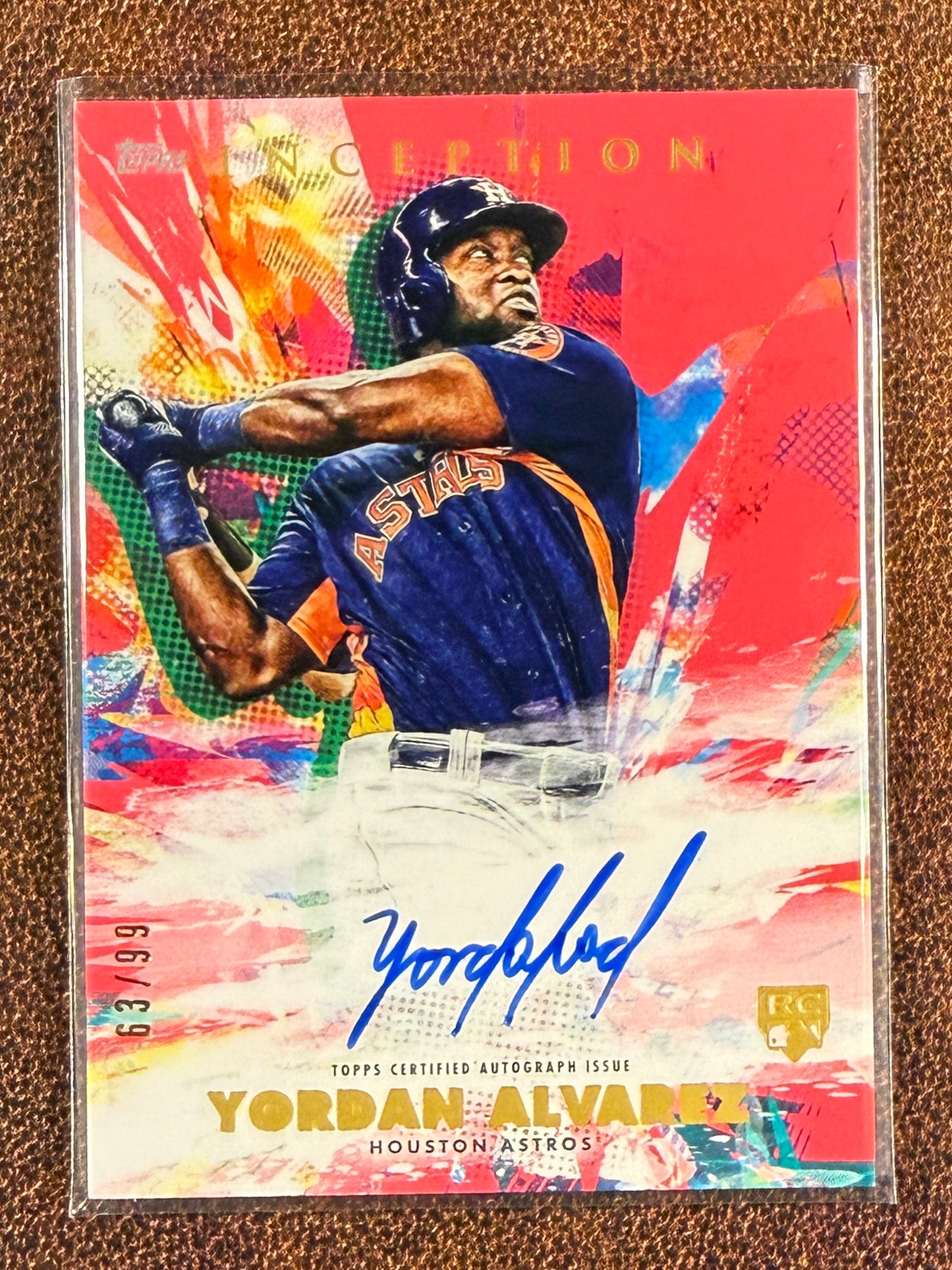 Yordan Alvarez - 2020 Topps Inception - Rookie Magenta AUTO /99 - Astros
