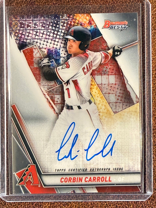 Corbin Carroll - 2019 Bowman’s Best - AUTO - Diamondbacks