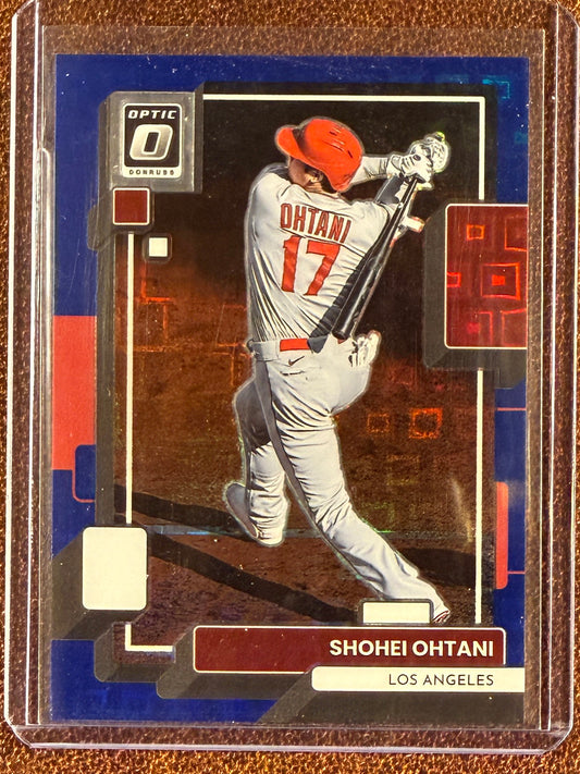 Shohei Ohtani - 2022 Panini Donruss Optic - BLUE Pandora Prizm /99 - Angels