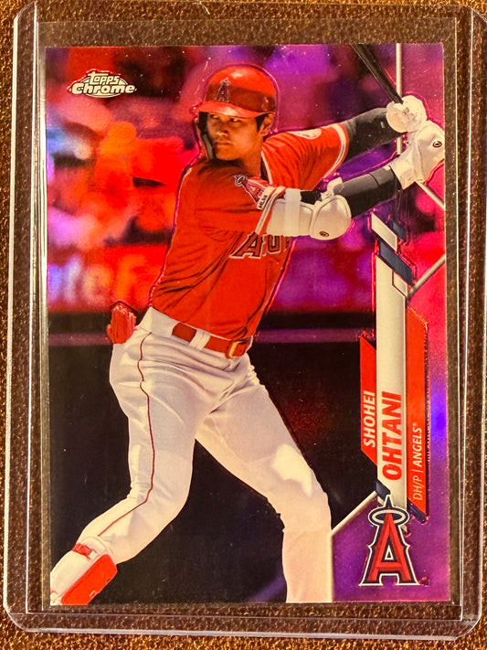 Shohei Ohtani - 2020 Topps Chrome - Pink Refractor - Angels