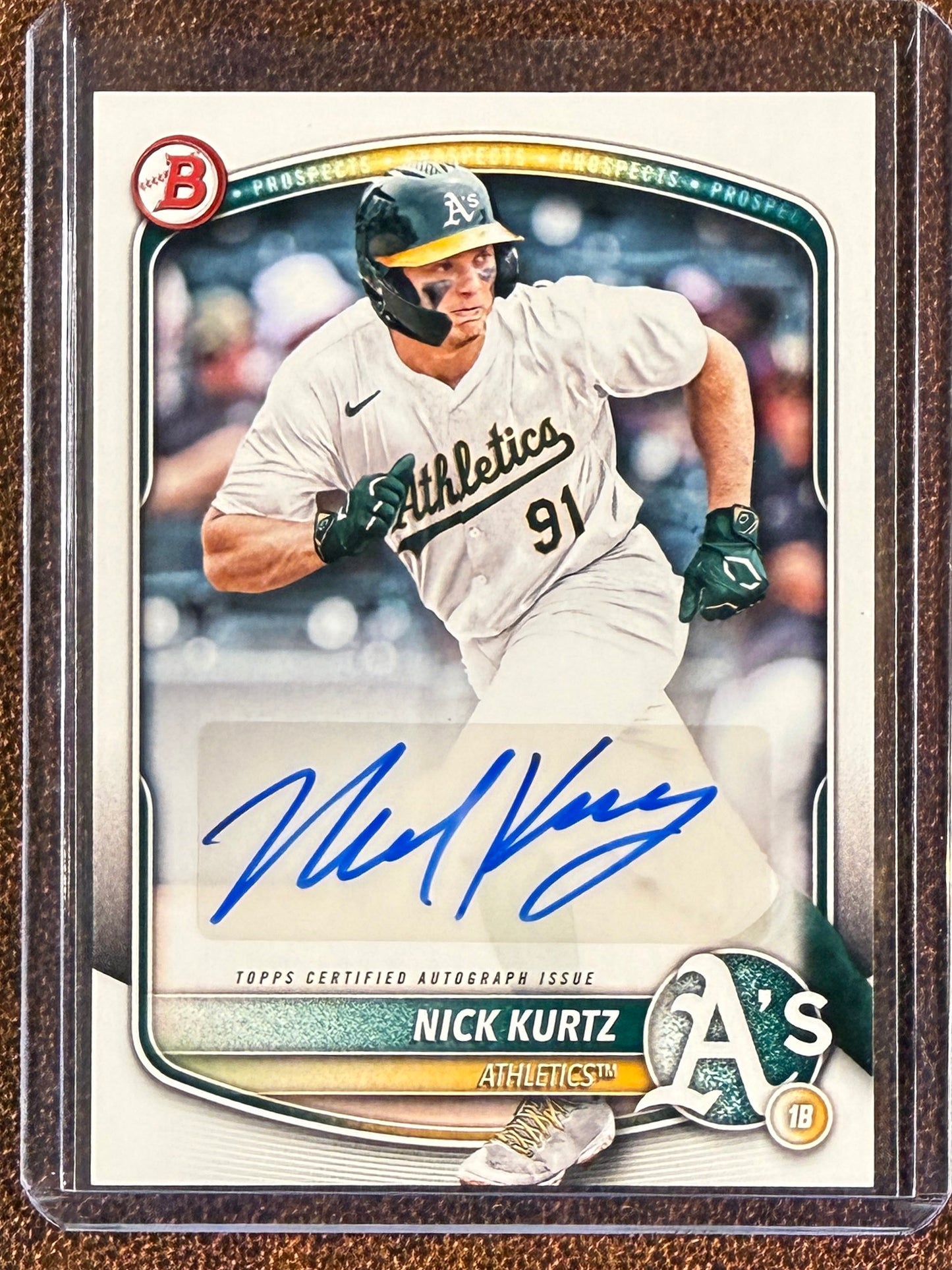 SOLD Nick Kurtz - 2025 Bowman - Paper Prospect AUTO - Athletics